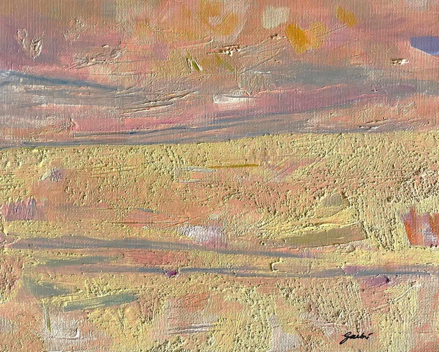 Campos al Atardecer Dorado